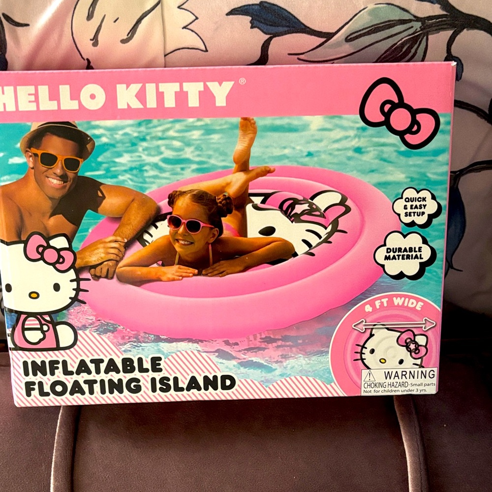 Hello Kitty Pink Inflatable Pool Float